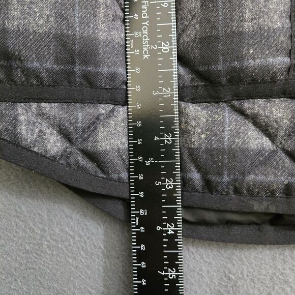 J. Crew Women S Gray Plaid Quilted Down-Filled Full-Zip Puffer Vest - Picture 8 of 10